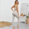 Women Tracksuits Sport Yoga Set Seamless Gym Set Crop Top Bra Pad Elastic High Waist Yoga Pant Yoga Outfit Fitness Sets Gym Clothing