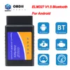 ELM 327 V1.5 OBD2 Escáner Bluetooth para Android ELM327 V1.5 Lector de código ODB2 OBD 2 OBD2 Herramienta de escáner de diagnóstico de automóvil ELM327 1.5