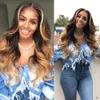 Ombre Blonde 13x4 Lace Human Hair Wigs 130% 150% Density Lace Wigs Brazilian Body Wave Lace Front Wig