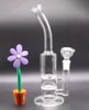 Bong de vidro transparente de 11,5 polegadas para cachimbos de água com cabeça de chuveiro em favo de mel Perc Oil Dip Rig com tigela de 14 mm para fumar chisha