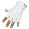 Guanti senza dita dei guanti di cuoio freddi maschii di modo per il fitness Luvas di sport della metà del dito del partito di ballo Trasporto libero