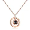 Fashion- I love you, projection necklace memory pendant, customizable necklace pendant