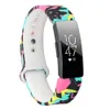 Banda de silicone para fitbit inspire hr flora colorido pulseira de pulso inteligente banda para fitbit inspire hr acessórios pequeno large1332340