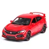 1:32 Honda Civic Tip-R Diecasts Oyuncak Araçlar Metal Araba Modeli Ses Işık Koleksiyonu Araba Oyuncaklar Çocuklar Için Noel Hediyesi T191218