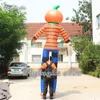 Customized Halloween Inflatable Pumpkin Ghost Marionette Puppet 3.5m Height Walking Pumpkin Monster Costume For Parade Decoration