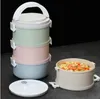 WorthBuy Nieuwe Magnetron Lunchbox Voor Kinderen Japanse Plastic Kinderen Bento Box Draagbare Lekvrije Bento Lunchbox Food Container