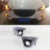 2Pcs Turn Signal style Relay 12V led car drl daytime running lights with fog lamp hole for Mazda cx5 cx5 cx 5 2012 2013 2014 20153352583