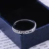 Moda Spersonalizowany Inspirujący Pierścień Letter Keep Fucking Chodzenie 925 Silver Ring Gifts dla kobiet Rozmiar 6 7 8 9 10