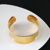 Newest Fashion Simole Big Wide Ethiopian Bangle 24k Gold Color Bangles Bracelets African Men Women Jewelry