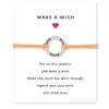 Fashion Love FAITH pulseras con tarjeta de regalo para mujer Charm redondo Marca diseñador infinito deseo Brazalete Para hombres s Accesorios de joyería de lujo