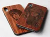 携帯電話のケースiPhone 12の本物の木材ケース11 XS Max XR 7 8 Plus Wood Engraved Cover Shockproof Wooden Phone Shell Bamboo Case jnps