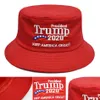 Cappello Trump 2020 Cappello ricamato a secchiello Mantieni l'America Grandi cappelli Trump Cap Presidente repubblicano USA Cappello da pescatore a tesa larga LJJA3589-72