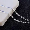 10pcs 14K Gold and Silver 2MM Italian curb Link Chain Necklace Figaro Chain Necklace Women Girls Men Boys Fashion Necklace Gold205Y