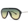 ALOZ MICC 2019 Men Oversized Sunglasses Women Brand Designer Rivet Sun Glasses Men Vintage Shade Metal High Quality Goggles A3981298375