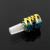 Colorful Smoking Accessories 14mm 18mm Male Glass Bowls Joint For water Bongs Oil Rigs quartz banger
