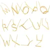 Lettera iniziale A ~ Z Collane con ciondolo per donna Capitale 26 Ciondolo con alfabeto inglese Oro Argento Catene in oro rosa Gioielli di lusso femminili