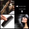 MOQ 100 pcs for Amazon Preminum Custom LOGO Hair Comb Wide Teeth Metal & Wooden Handle No-Static Gentelmen Grooming Tool