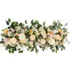 Upscale Artificial Silk Peonies Rose Flower Row Arrangement Supplies for Wedding Arch Backdrop Centerpieces DIY Supplies