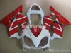 Injektionsform ABS Plastmakare för Honda CBR600 F4I 01 02 03 Vit Röda Fairings CBR600F4I 2001 2002 2003 HW17