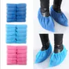 DHL Free Stock En Plastique Imperméable À L'eau Jetable Couvre-Chaussures Jour De Pluie Tapis Protecteur De Sol Bleu Nettoyage Couvre-chaussures Couvre-chaussures Pour La Maison FY4023