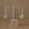 Fashion- 925 sterling silver jewelry Yellow CZ earrings for women Top quality gift box English Lock