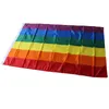 90x150cm Gay Pride Rainbow Banner Transgender Lesbian LGBT Rainbow Banner Polyester Flags Party Supplies Decoration Rainbow Flag BH2016 TQQ