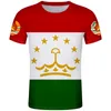 TAGIKISTAN maglietta fai da te su misura gratuita nome numero T-shirt nazione bandiera tj tagico paese college foto stampa testo 0 abbigliamento
