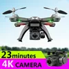 X6S Drone Hava Aracına Dayanıklı 2 Milyon / 5 Milyon / 4k Profesyonel HD Uzaktan Kumanda Uçak Yetişkin Oyuncakları