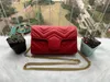 2020 Nieuwe Stijl Luxe Designer Marmont Schoudertassen Vrouwen Gouden Ketting Cross Body Bag PU Lederen Handtassen Portemonnee Vrouwelijke Messenger Tote Bag 22