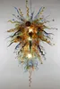 Lustre Lustre Moderne Hôtel Hall Light Large Glass Art Lighting