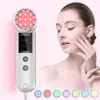 Tragbares Gerät für die tägliche Gesichtspflege, 7-Farben-LED-Photonen-Lichttherapie, alle Hauttypen, zartes Rosa