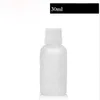 440pcs lot 30 ml Bouteille de compte-gouttes Grossé Huile essentielle en verre blanc transparent E Bouteilles de jus avec 4 types Capuchage en stock