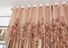 New European Design Purple Coffee Curtain Kitchen 3d Curtains Multicolored Nice Curtain for Living Room Fabrics