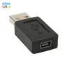 Befordran !! 2018 USB En Man till Mini USB B Typ 5pin Kvinnlig Data Connector Adapter Converter för stationär dator PC Partihandel 400PCS / Lot