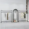 Showcase rack Bedroom Furniture high-grade clothing store Simple gold dress shop iron racks floor hanging clothes shelf