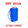 60v20ah 25ah 30ah 40ah Electric Scooter bateria 60V 40AH Rower elektryczny bateria litowa Scooter 60V 1000W Ebike bateria