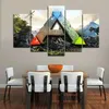 Encadré 5 pièces jeu vidéo ARK survie évolué mur Art HD impression toile peinture mode suspendus photos décor à la maison