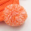 8 Colors Winter Female Ball Cap Poms Winter Hat For Women Girls Hat Letter Knitted Beanies Cap Hat Thick Women Skullies Beanies Pom