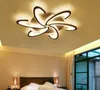 White Black Modern Led Ceiling Lights For Living Room Bedroom Acrylic Ceiling Lamp Lustres Home Chandeliers Lighting MYY