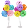 7 Tubes Ballons Porte colonne stand 70cm bâton transparent ballon en plastique de fête d'anniversaire décoration Saint Valentin Ballons de mariage Décor