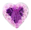 24Pcs/box Heart Shape Bath Body Petal Rose Flower Soap Wedding Decoration Tool NO15