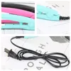 Mini Portable Electric Splint Flat Iron Plastic Hair Curler Straightener Hair Perming Hairs Styling Appliance Hair Crimper DH13986589224