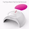 SUN2C 48W Nagellampa UV -lampa Sun2 Nageltork för UVLED GEL Nail Dryer Infraröd sensor med Rose Silicone Pad Salon Use7558759