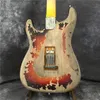 Custom shop,ST electric guitar,handwork 6 Strings Rosewood fingerboard relics by hands guitarra,free shipping