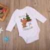 Nouveau-né Bébés filles barboteuses unisexe bébé garçon Vêtements Mon 1er Combishort Noël Romper Jumpsuit Vêtements Outfit