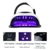 SUN BQ5T 120W UV LED-lamp Nageldroger Manchine LCD-scherm LED-droger Nagellampen Curing Gel Polish Auto Sensing Lamp voor nagels New6609817