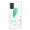 Telefon Hüllen für Samsung S20 Plus S21 Ultra Klarer Kratzfestigkeit Acryl Relief Federn Quill Pen Design Emboss Cover