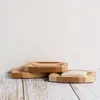 Natural Bamboo Soap Dishes Tray Holder Wash Shower Storage Bath Plate Case Bathroom Kitchen Accessories