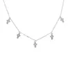 Wholesale- charm choker necklace trendy classic design cross pendant 925 sterling silver dainty delicate european women cross jewelry