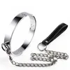 BDSM Sexo Metal Chain Collar com coleira BDSM Bondage Fetishs Colar Adulto Erotic Slave Games Brinquedos sexuais para mulheres Acessórios de sexo Y19052403